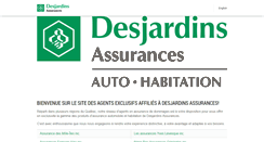 Desktop Screenshot of agentdesjardinsassurances.com