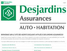 Tablet Screenshot of agentdesjardinsassurances.com